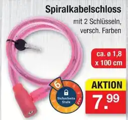 Zimmermann Spiralkabelschloss Angebot
