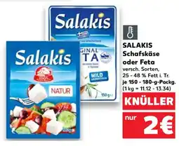 Kaufland Salakis Schafskäse oder Feta Angebot