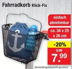 Zimmermann Fahrradkorb Klick-Fix Angebot