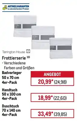 METRO Tarrington House Frottierserie Angebot