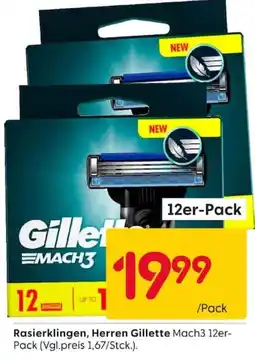 Rusta Rasierklingen, Herren Gillette Mach3 Angebot