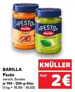 Kaufland BARILLA Pesto Angebot