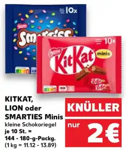 Kaufland KITKAT, LION oder SMARTIES Minis Angebot