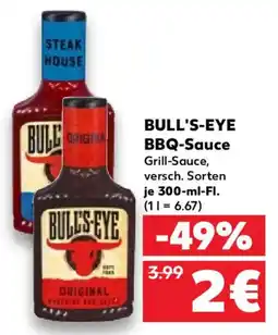 Kaufland BULL'S-EYE BBQ-Sauce Angebot
