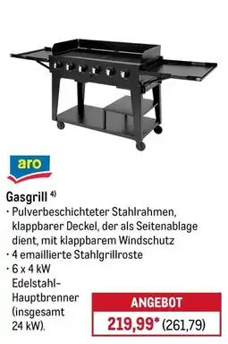 METRO aro Gasgrill Angebot