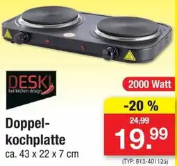 Zimmermann DESki Doppel-kochplatte Angebot