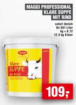 Handelshof MAGGI PROFESSIONAL KLARE SUPPE MIT RIND Angebot