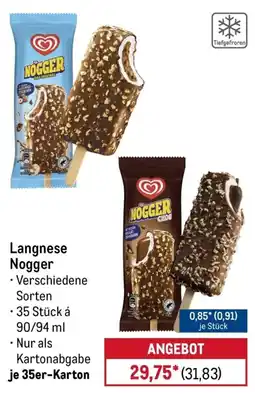 METRO Langnese Nogger Angebot