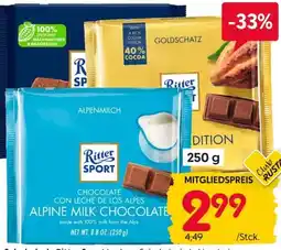 Rusta Ritter Sport Alpine Milk Chocolate Angebot