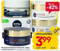Rusta Nivea Feuchtigkeitscreme Soft, Tages- und Nachtcreme Angebot