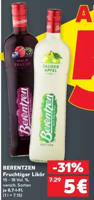 BERENTZEN Fruchtiger Likör
