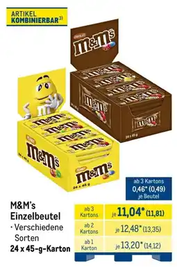 METRO M&M's Einzelbeutel Angebot