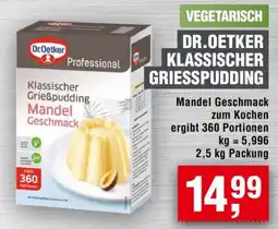 Handelshof DR.OETKER Klassischer Griesspudding Mandel Geschmack Angebot