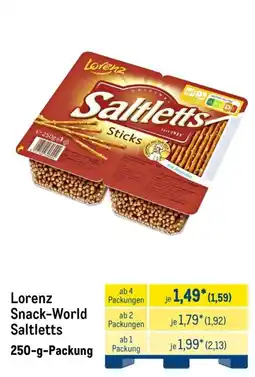METRO Lorenz Snack-World Saltletts Angebot