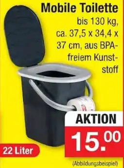 Zimmermann Mobile Toilette Angebot