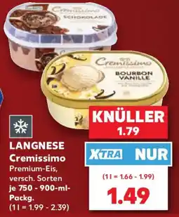 Kaufland LANGNESE Cremissimo Premium-Eis Angebot