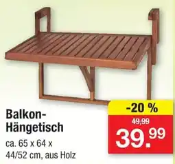 Zimmermann Balkon-Hängetisch Angebot