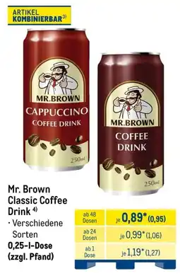 METRO Mr. Brown Classic Coffee Drink Angebot