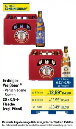 METRO Erdinger Weissbier Angebot