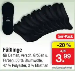 Zimmermann Füßlinge Angebot