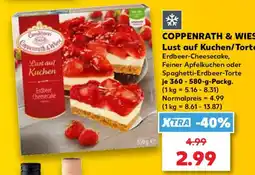 Kaufland COPPENRATH & WIESER Lust auf Kuchen Erdbeer Cheesecake Angebot