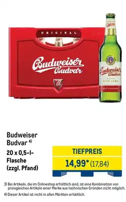 METRO Budweiser Budvar Angebot
