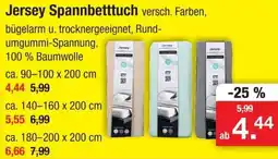 Zimmermann Jersey Spannbetttuch Angebot