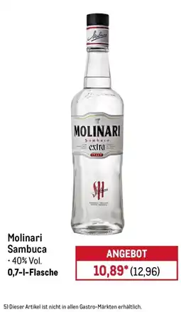 METRO Molinari Sambuca Angebot