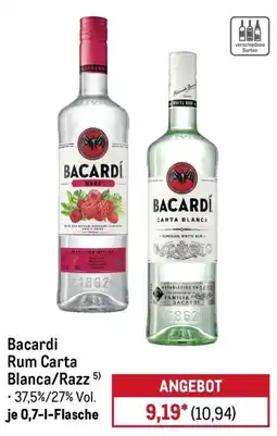 METRO Bacardi Rum Carta Blanca/Razz Angebot