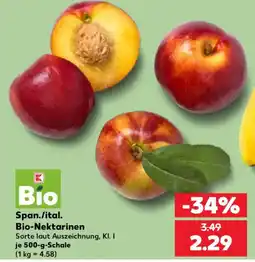 Kaufland Bio-Nektarinen Angebot