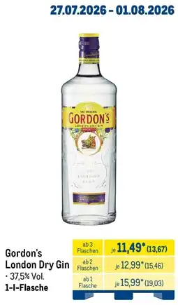 METRO Gordon's London Dry Gin Angebot