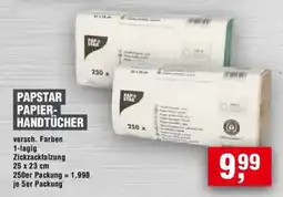 Handelshof PAPSTAR PAPIER-HANDTÜCHER Angebot