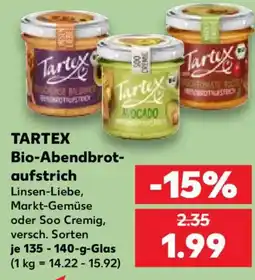 Kaufland Tartex Bio-Abendbrot-aufstrich Angebot
