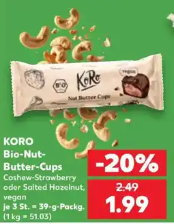 Kaufland KORO Bio-Nut-Butter-Cups Angebot
