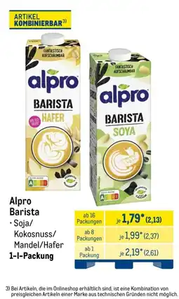 METRO Alpro Barista Angebot