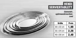 Handelshof HENDI SERVIERTABLETT Angebot