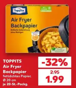 Kaufland TOPPITS Air Fryer Backpapier Angebot