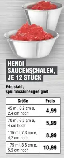 Handelshof HENDI SAUCENSCHALEN Angebot