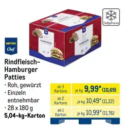 METRO METRO Chef Rindfleisch-Hamburger Patties Angebot