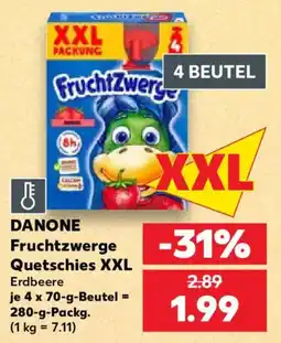Kaufland DANONE Fruchtzwerge Quetschies XXL Angebot