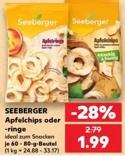 Kaufland Seeberger Apfelchips oder -ringe Angebot