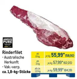 METRO ANGUS PURE Rinderfilet Angebot