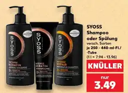 Kaufland SYOSS Shampoo oder Spülung Angebot