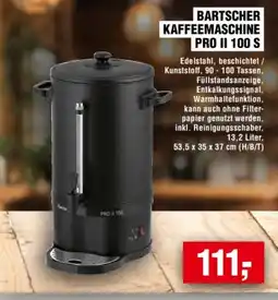 Handelshof BARTSCHER KAFFEEMASCHINE PRO II 100 S Angebot