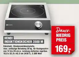 Handelshof HENDI INDUKTIONSKOCHER 3500 M Angebot