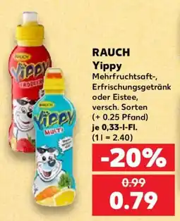 Kaufland RAUCH Yippy Mehrfruchtsaft- Erfrischungsgetränk oder Eistee Angebot