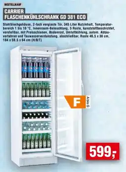 Handelshof CARRIER FLASCHENKÜHLSCHRANK GD 381 ECO Angebot