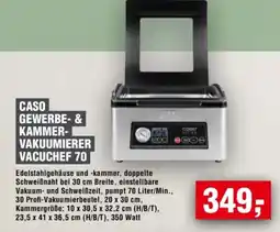 Handelshof Caso Gewerbe- & Kammer-Vakuumierer Vacuchef 70 Angebot