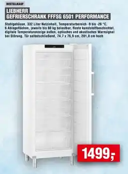 Handelshof LIEBHERR GEFRIERSCHRANK FFFSG 6501 PERFORMANCE Angebot