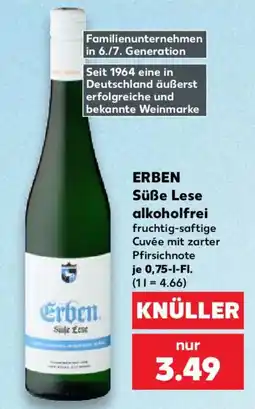 Kaufland ERBEN Süße Lese alkoholfrei Angebot